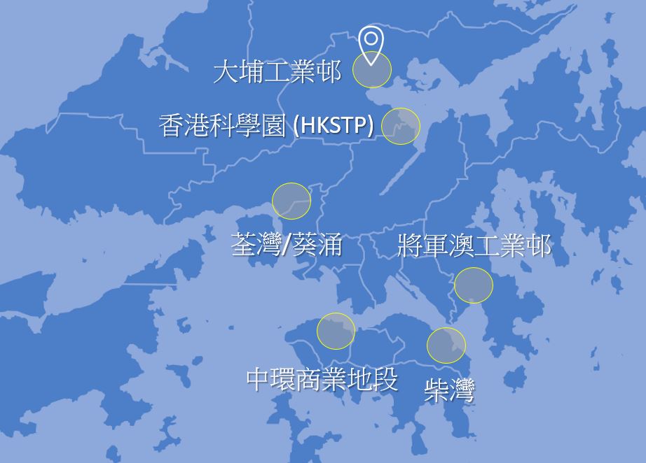 Data centre distance map